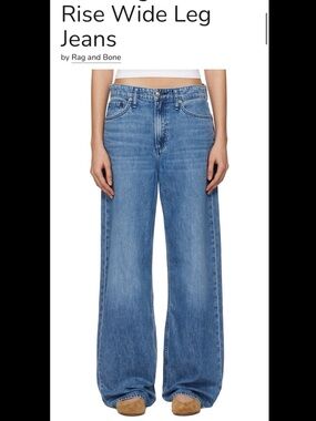 Rag and Bone The Logan wide leg jeans cute and comfy 29 x31” lyocell/cotton Lily